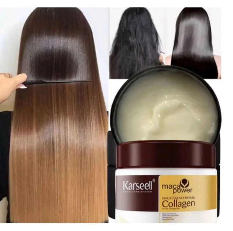 Máscara Karseell Collagen – Hidratación Profunda para Cabello Maltratado